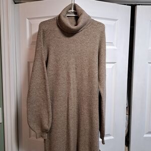 Reitmans Taupe Cowl Neck Sweater